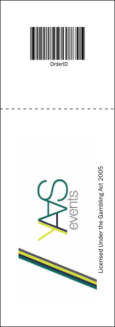 Coffee Raffle Ticket Product Back