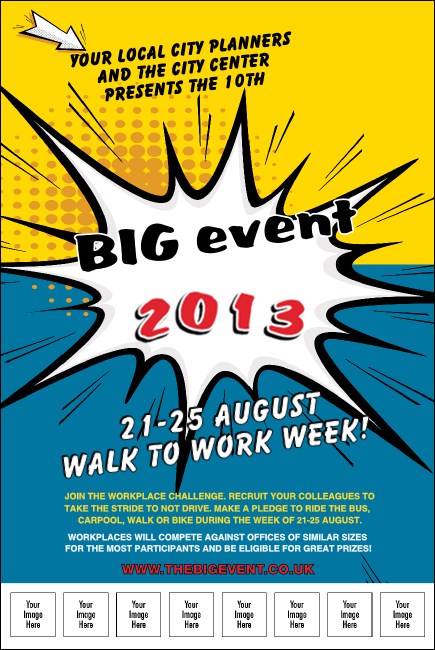 Retro Comic Book Logo Poster Product Front