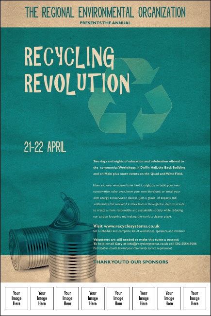 Recycling Symbol Logo Poster Product Front