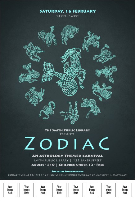 Zodiac Logo Poster Product Front