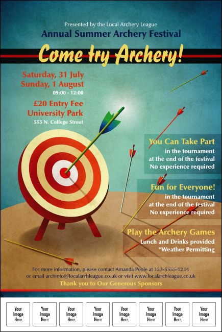 Archery Logo Poster Product Front