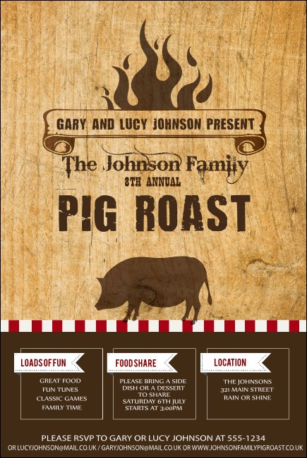Pig Roast Poster Product Front