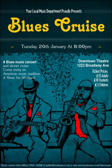 Blues Cruise Poster Product Front