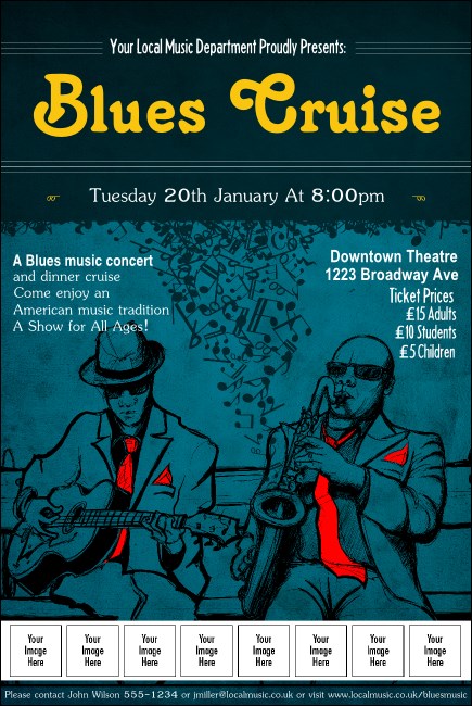 Blues Cruise Logo Poster Product Front