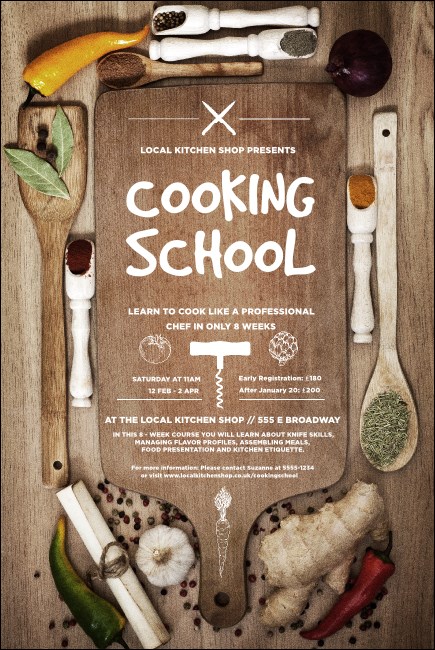 Cooking School Poster Product Front