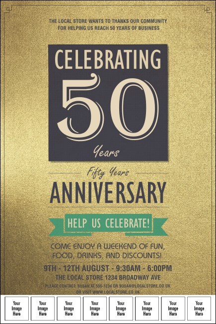 50th Anniversary Logo Poster Product Front