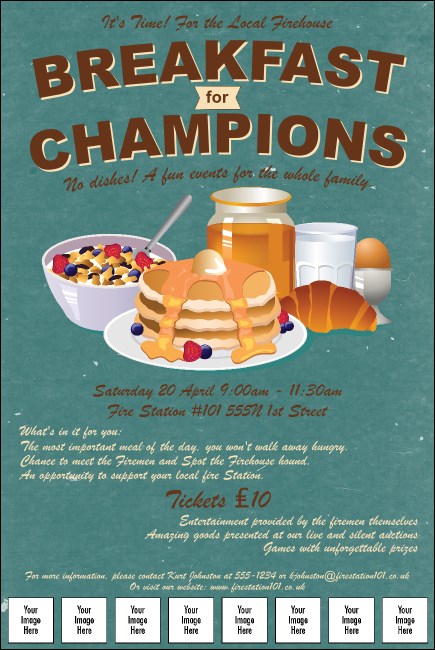 Breakfast Logo Poster Product Front