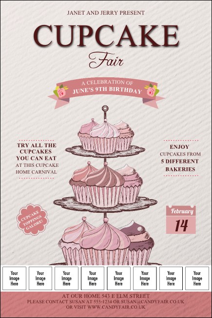 Cupcake Logo Poster Product Front