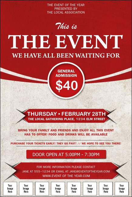 Red Logo Poster Product Front