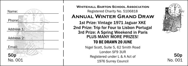 Black and White New Year's Raffle 001 Product Front