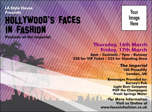 Hollywood Invitation Product Front
