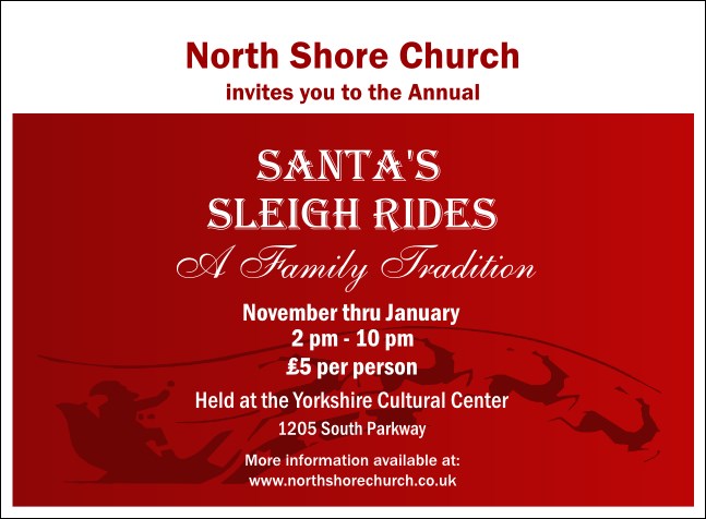 Christmas Reindeer Invitation 001