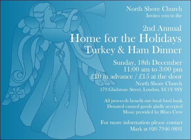 Christmas Angel Invitation