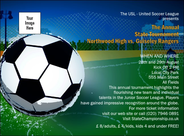 Football Invitation Product Front