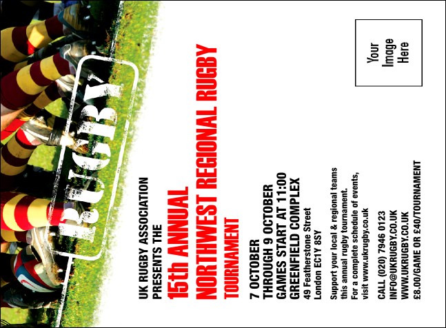 Rugby Invitation Product Front