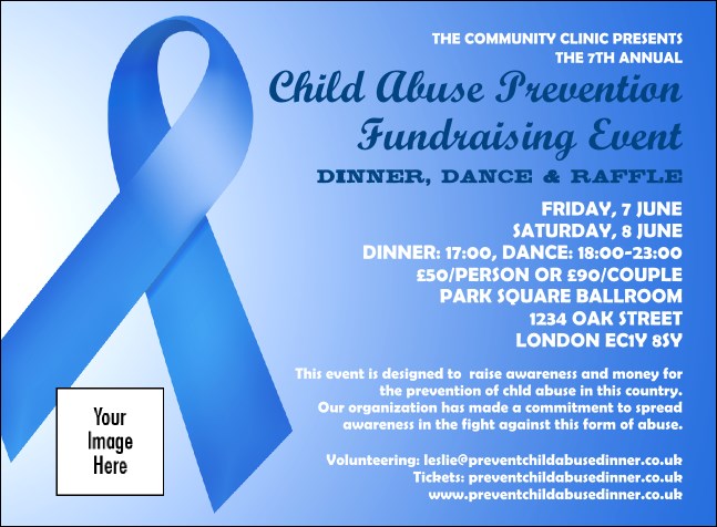 Blue Ribbon Invitation