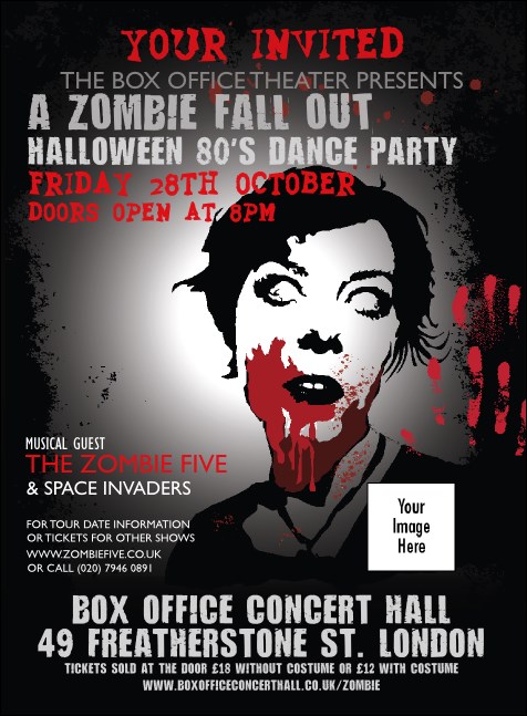 Zombie Woman Invitation Product Front