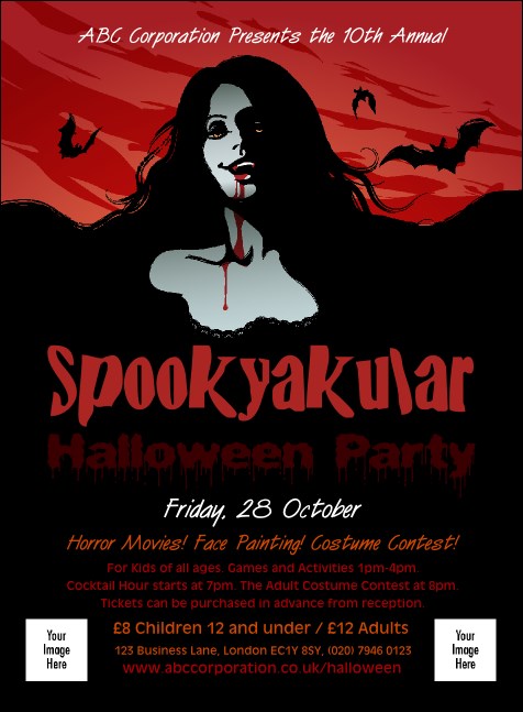 Sexy Vampire Invitation Product Front