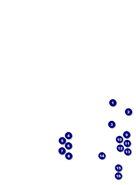 Modern Dance Black Invitation Front Field Markers