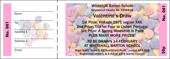 Valentine's Day Raffle 001 Product Front