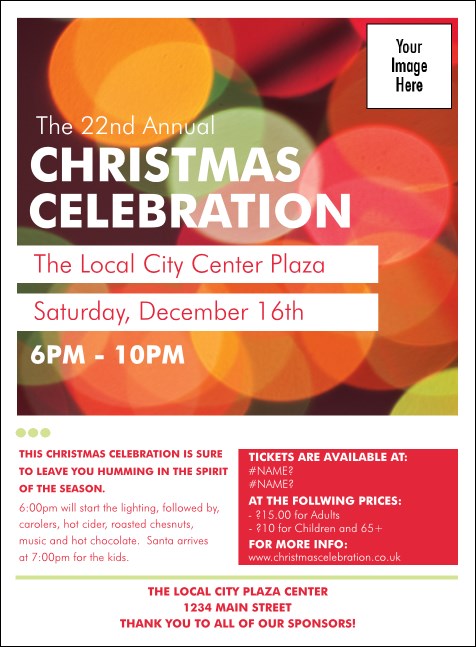 Holiday Lights Invitation Product Front