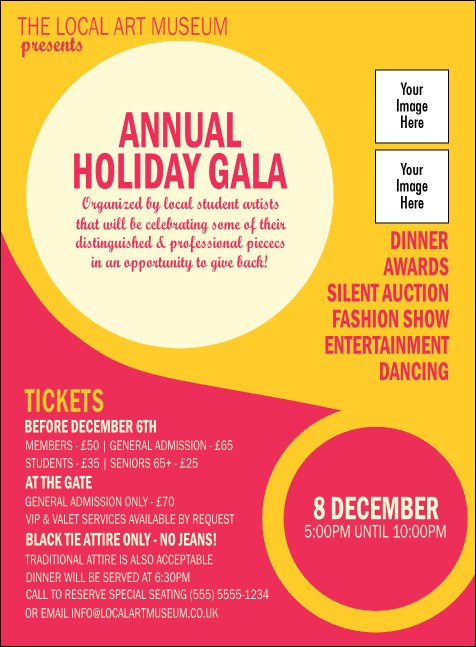 Circle Gala Invitation Product Front