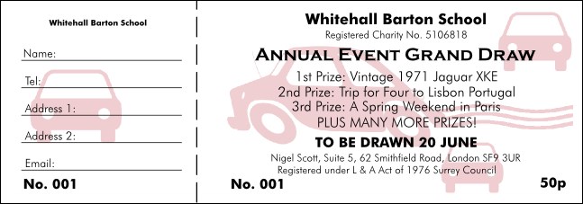 Drivers Seat Raffle Product Front