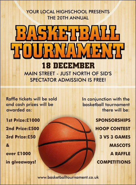 Basketball Court Invitation Product Front