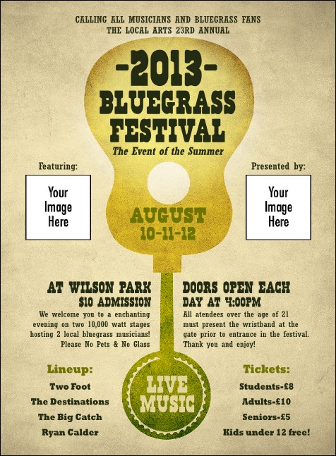 Guitar and Banjo Invitation Product Front