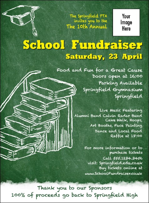 Education Chalk Board Invitation Product Front