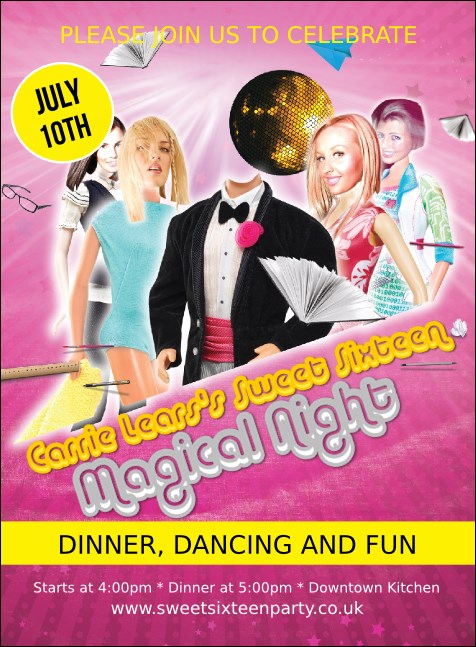 Birthday Party Invitation Product Front