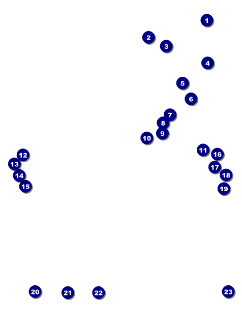 Paper Tree Red Invitation Front Field Markers