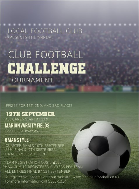 Football Stadium Invitation