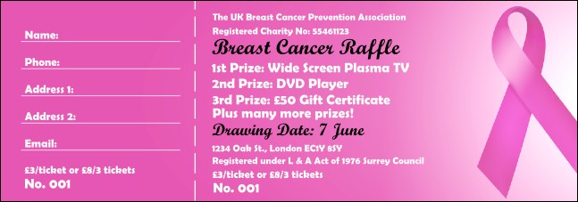 Pink Ribbon Raffle 002 Product Front