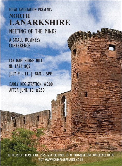 North Lanarkshire Invitation Product Front