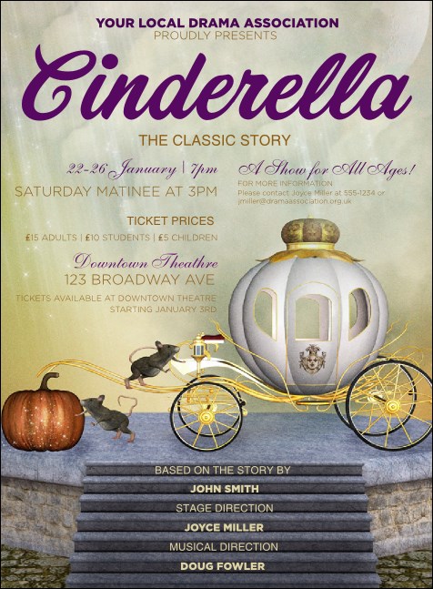 Cinderella Invitation Product Front