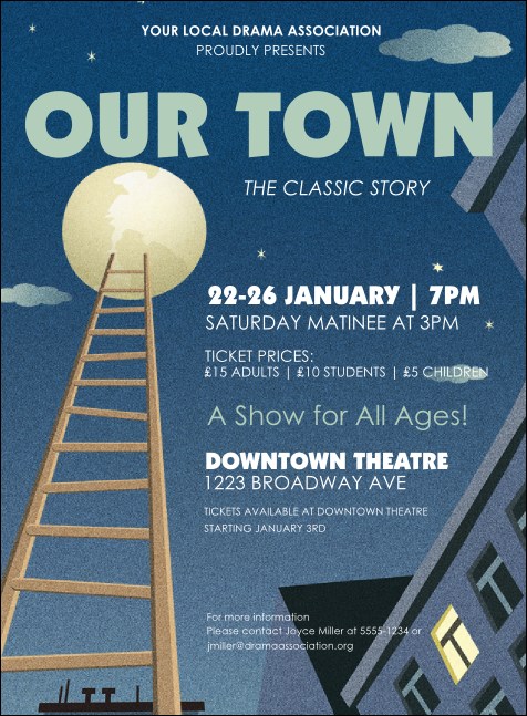 Our Town Invitation Product Front