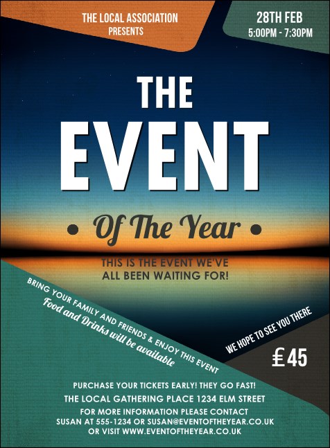 All Purpose Horizon Invitation Product Front
