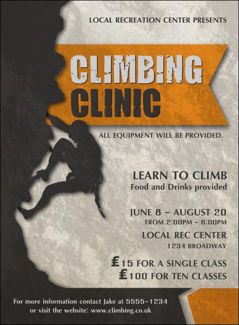 Climbing Invitation Product Front