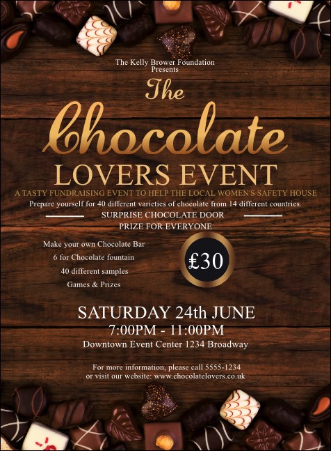 Chocolate Invitation Product Front