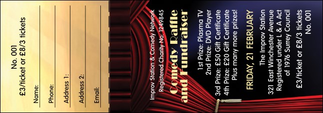 Stand Up Comedy Raffle Product Front