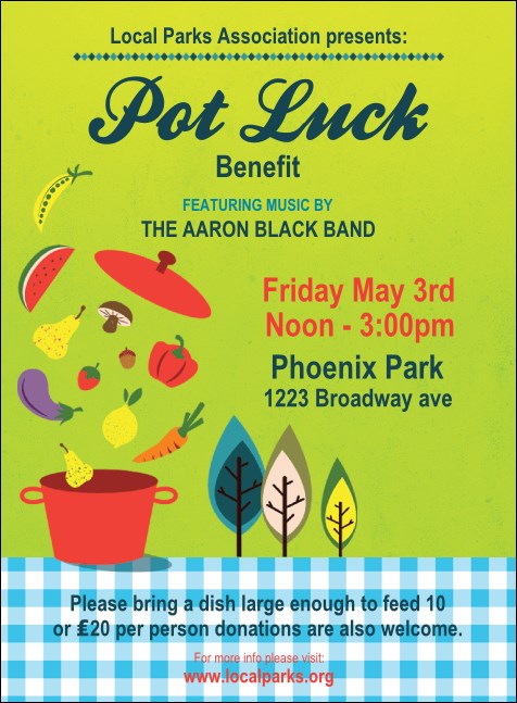 Potluck Invitation Product Front