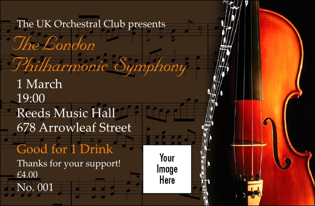 Symphony Drink Ticket Product Front