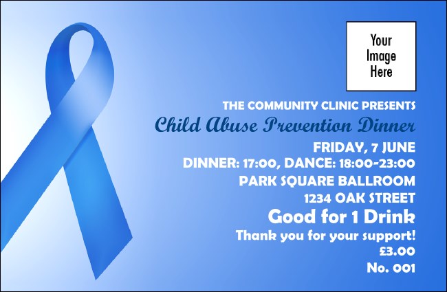 Blue Ribbon Drink Ticket