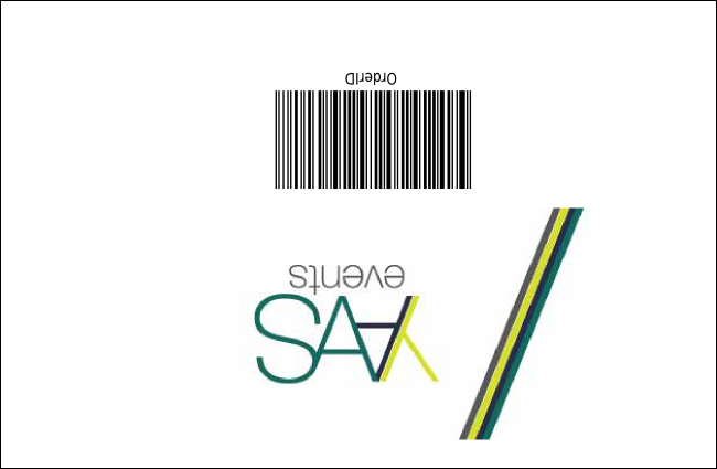 Nightclub Drink Ticket Yellow Product Back