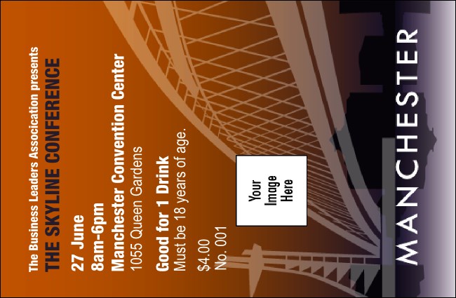Manchester Drink Ticket Product Front