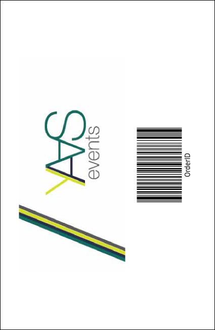 Run for a Cause Orange Drink Ticket Product Back