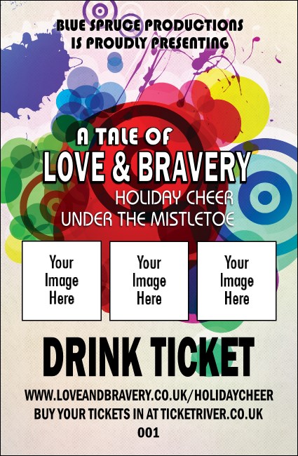 Colour Circles Drink Ticket Product Front