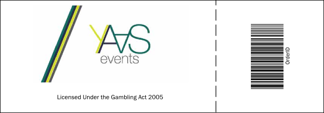 Scottish Flag Raffle Ticket Product Back