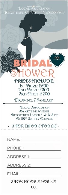 Bridal Raffle Ticket Product Front